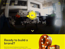 Tablet Screenshot of maycreate.com